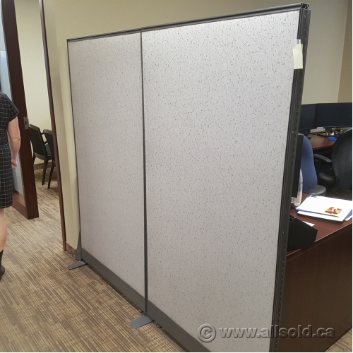 Grey Free Standing Wall Panel Divider Allsold.ca Buy & Sell Used